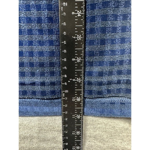 Diane Von Furstenberg The Color Authority Blue 1/4 Zip Sweater Size 1X - Picture 5 of 6